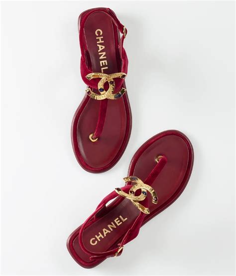 sandali bassi chanel|chanel suede sandals.